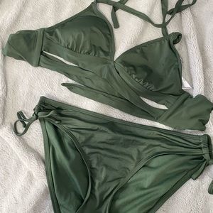 strappy top matching bikini